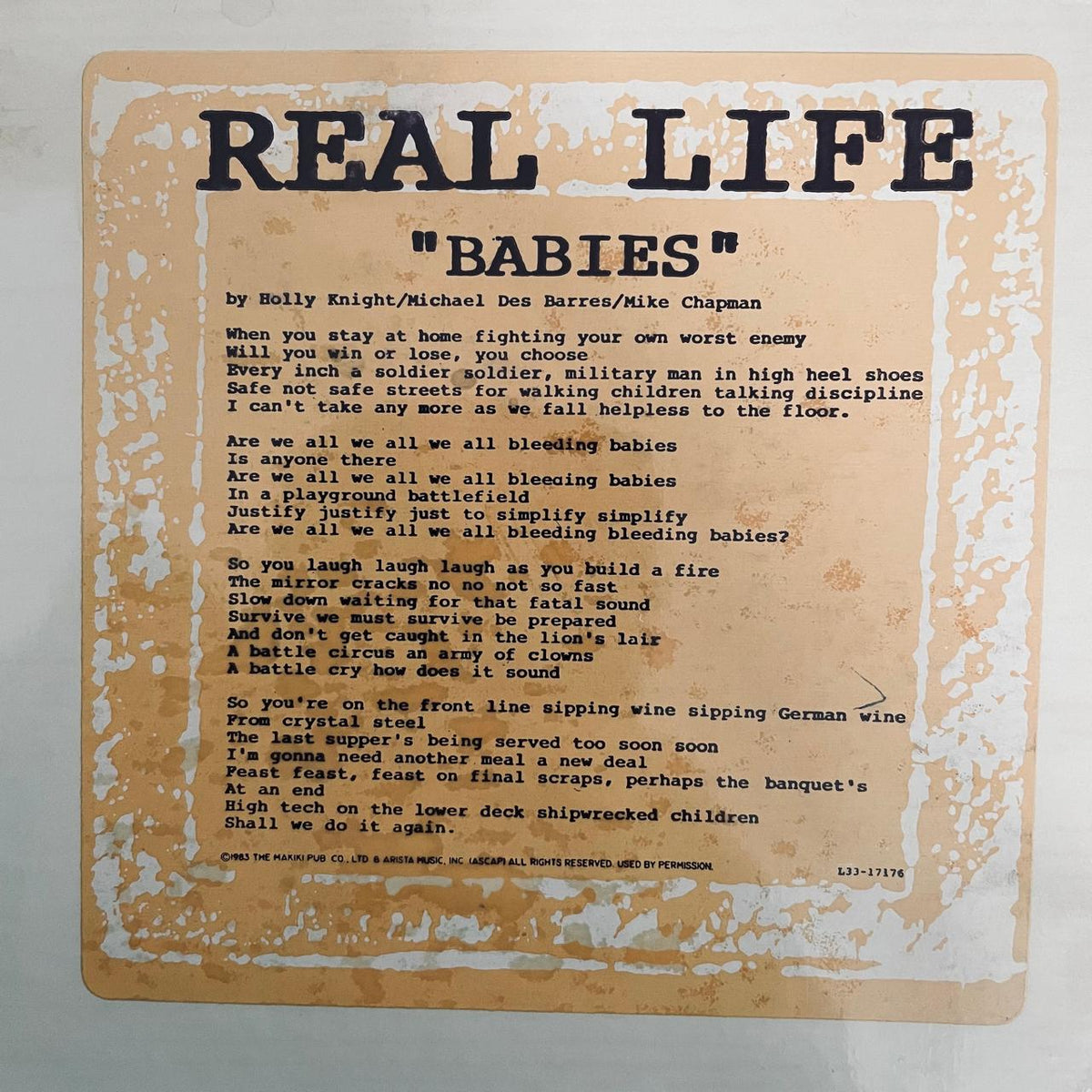 Real Life – Babies (NM, FUNDA VG+) BOX30