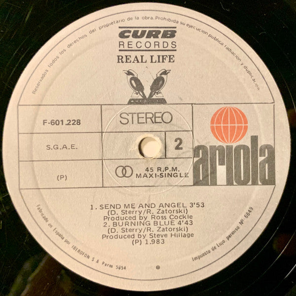 Real Life – Send Me An Angel (EX, FUNDA VG+)