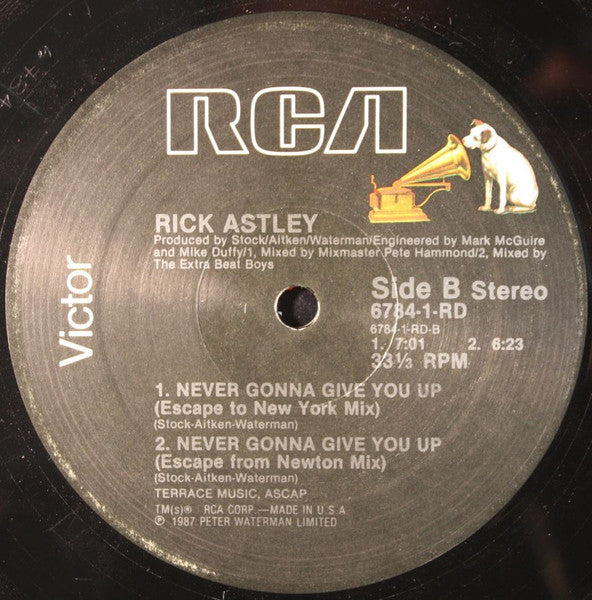 Rick Astley – Never Gonna Give You Up (VG+) BOX19