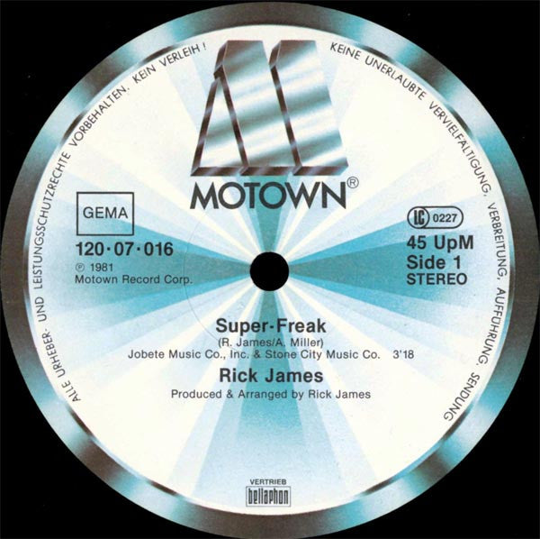 Rick James – Super-Freak (Part I & II) (NM) BOX3