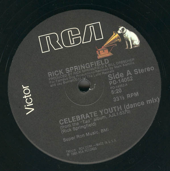 Rick Springfield – Celebrate Youth (NM, FUNDA EX) BOX30