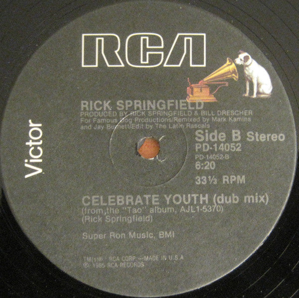 Rick Springfield – Celebrate Youth (NM, FUNDA EX) BOX30