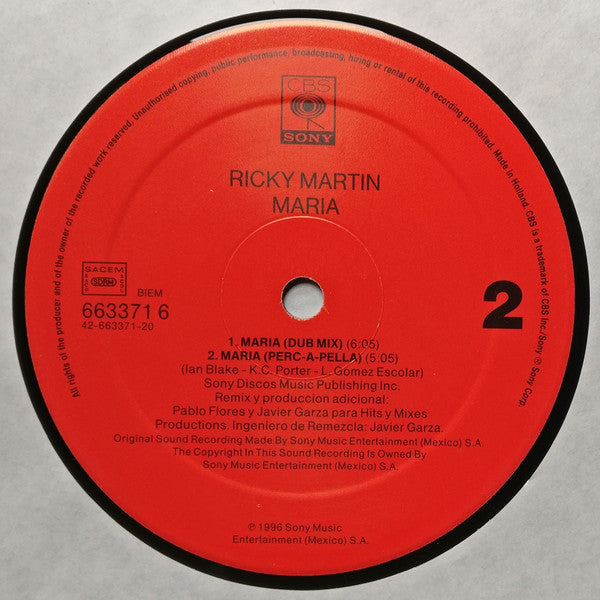 Ricky Martin – Maria (VG+)