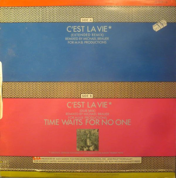Robbie Nevil – C'est La Vie: Remix, contraportada con el listado de canciones