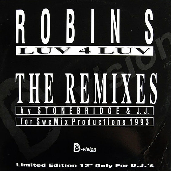 Robin S – Luv 4 Luv (Remixes) (NM) Box35