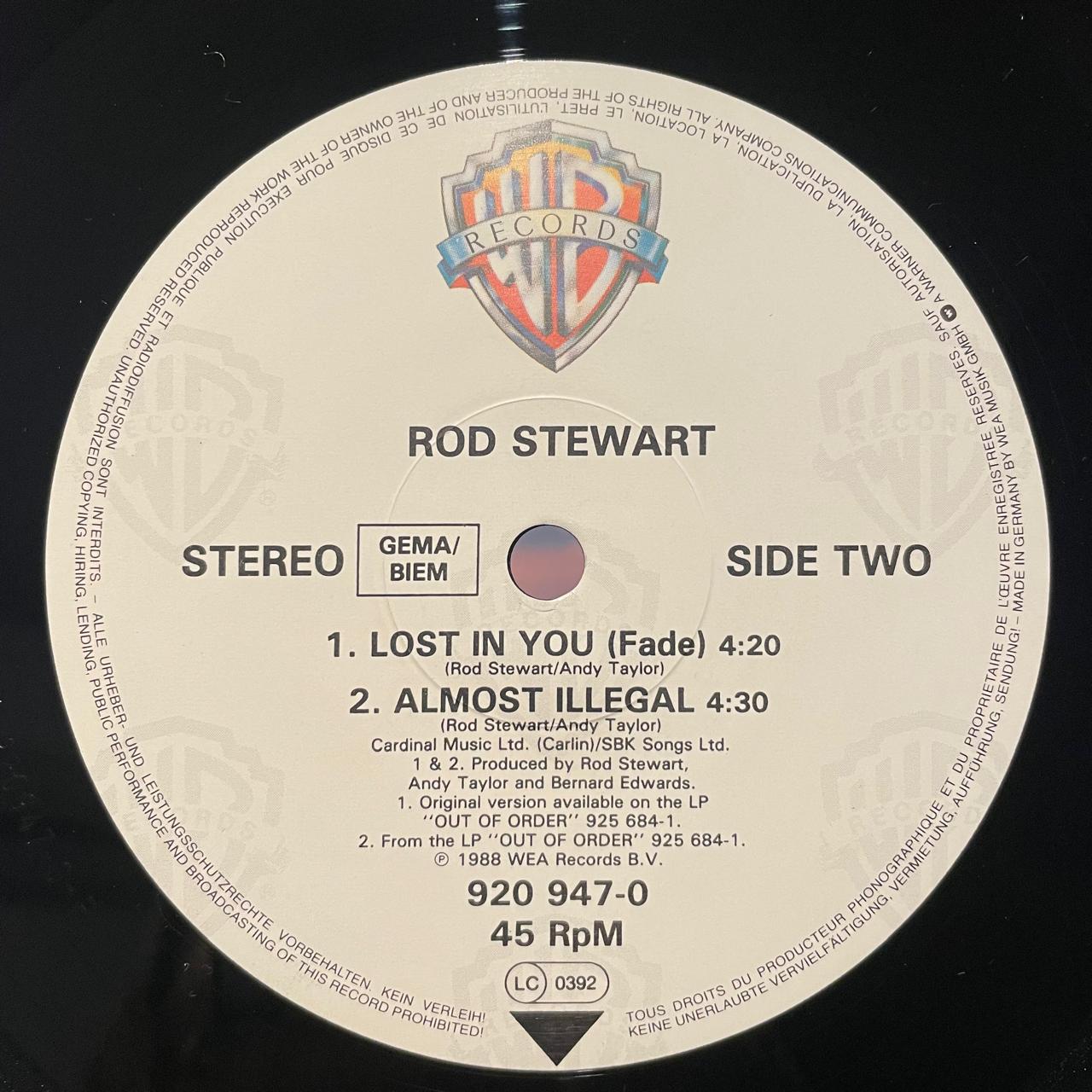 Rod Stewart – Lost In You (Extended Remix) (NM) BOX3