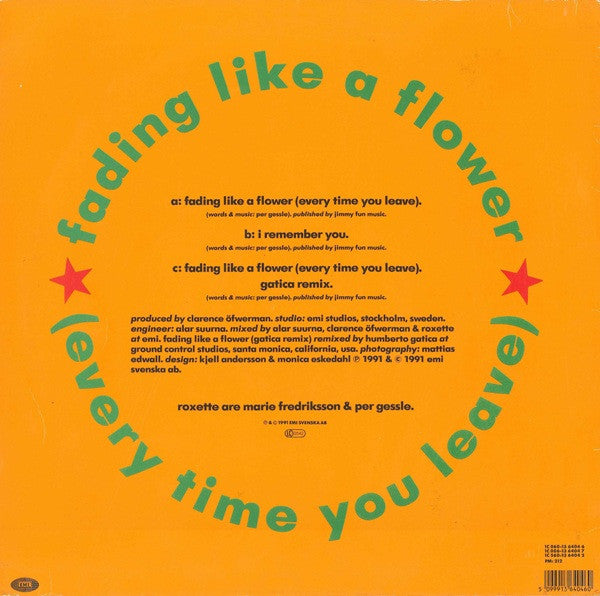 Roxette – Fading Like A Flower (Every Time You Leave) (VG+) BOX18