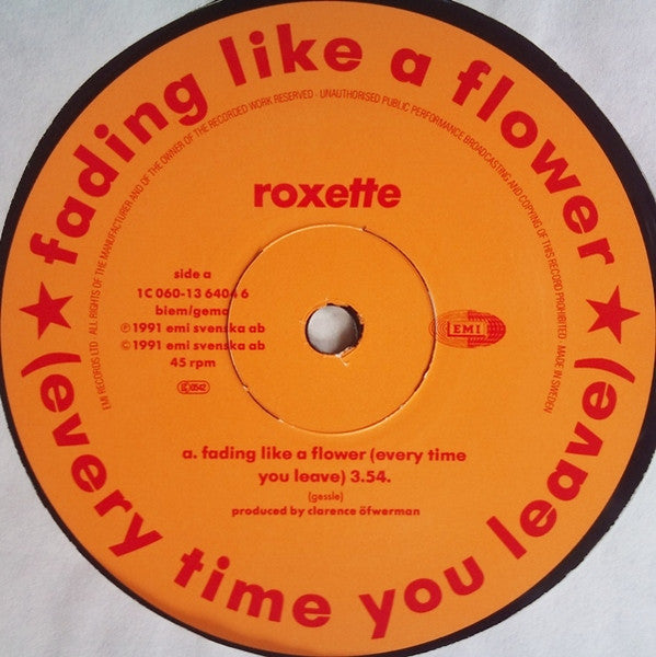 Roxette – Fading Like A Flower (Every Time You Leave) (VG+) BOX18