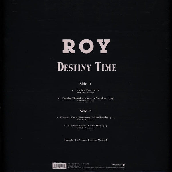 Roy – Destiny Time (MINT, NUEVO, FUNDA VG+) BOX30