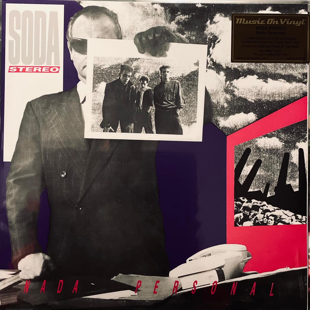 Soda Stereo – Nada Personal / EDICIÓN LIMITADA NUMERADA & CRYSTAL CLEAR / INCLUYE INSERT (NUEVO, SELLADO)