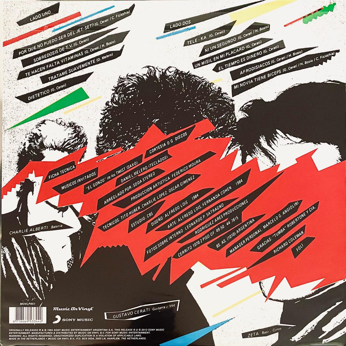 Soda Stereo – Soda Stereo - Music On Vinyl (NUEVO, SELLADO)