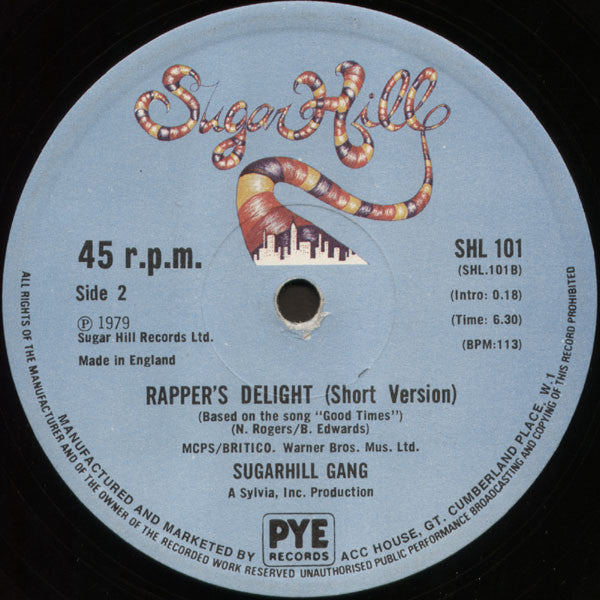 Sugarhill Gang – Rapper's Delight (NM, FUNDA VG+) BOX2