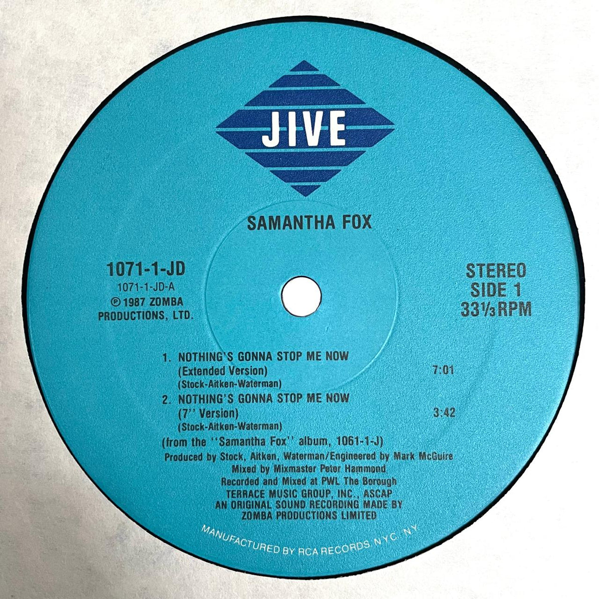 Samantha Fox – Nothing's Gonna Stop Me Now (NM) BOX32