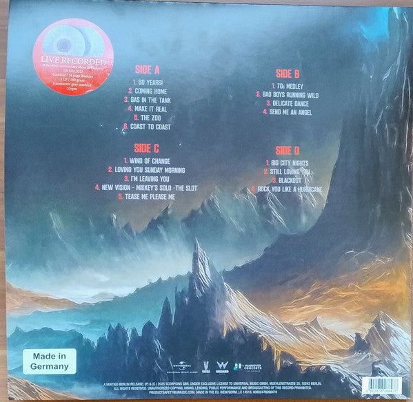 Scorpions – Coming Home Live / DISCO DOBLE (NUEVO, SELLADO)