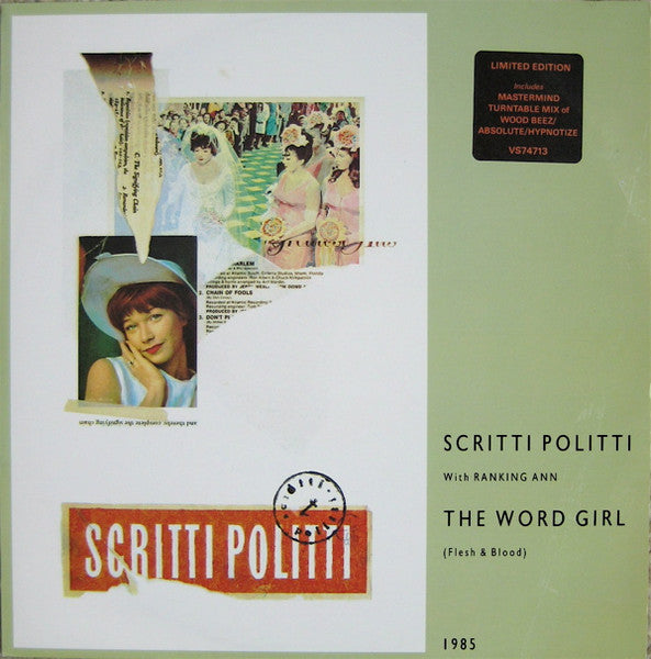 Scritti Politti With Ranking Ann – The Word Girl (Flesh & Blood) (NM) Box30