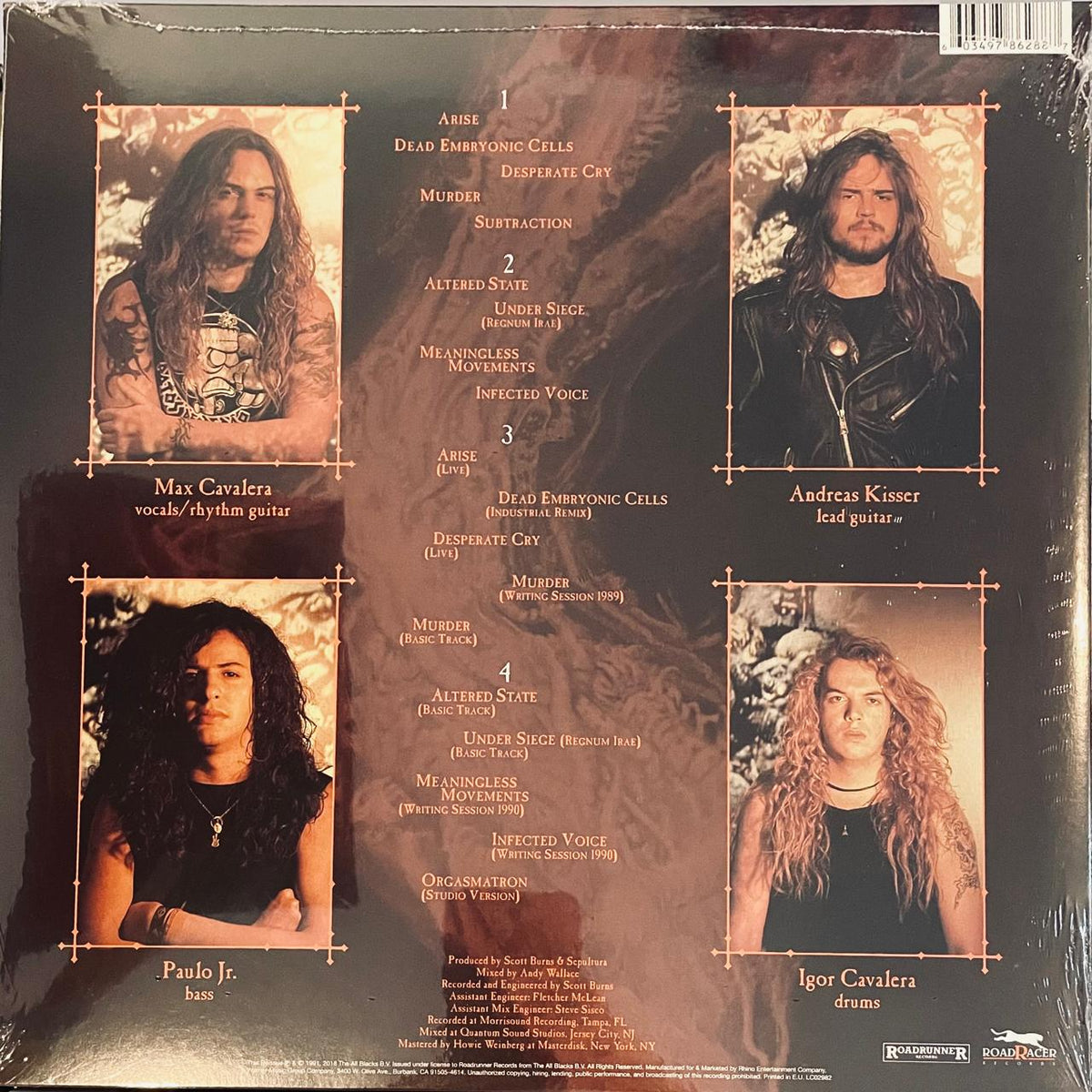 Sepultura – Arise / REMASTERED - DISCO DOBLE (NUEVO, SELLADO)