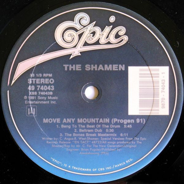Shamen – Move Any Mountain - Progen 91 (VG+) BOX18