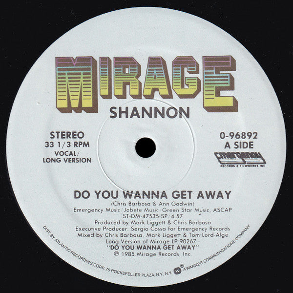 Shannon – Do You Wanna Get Away (NM)