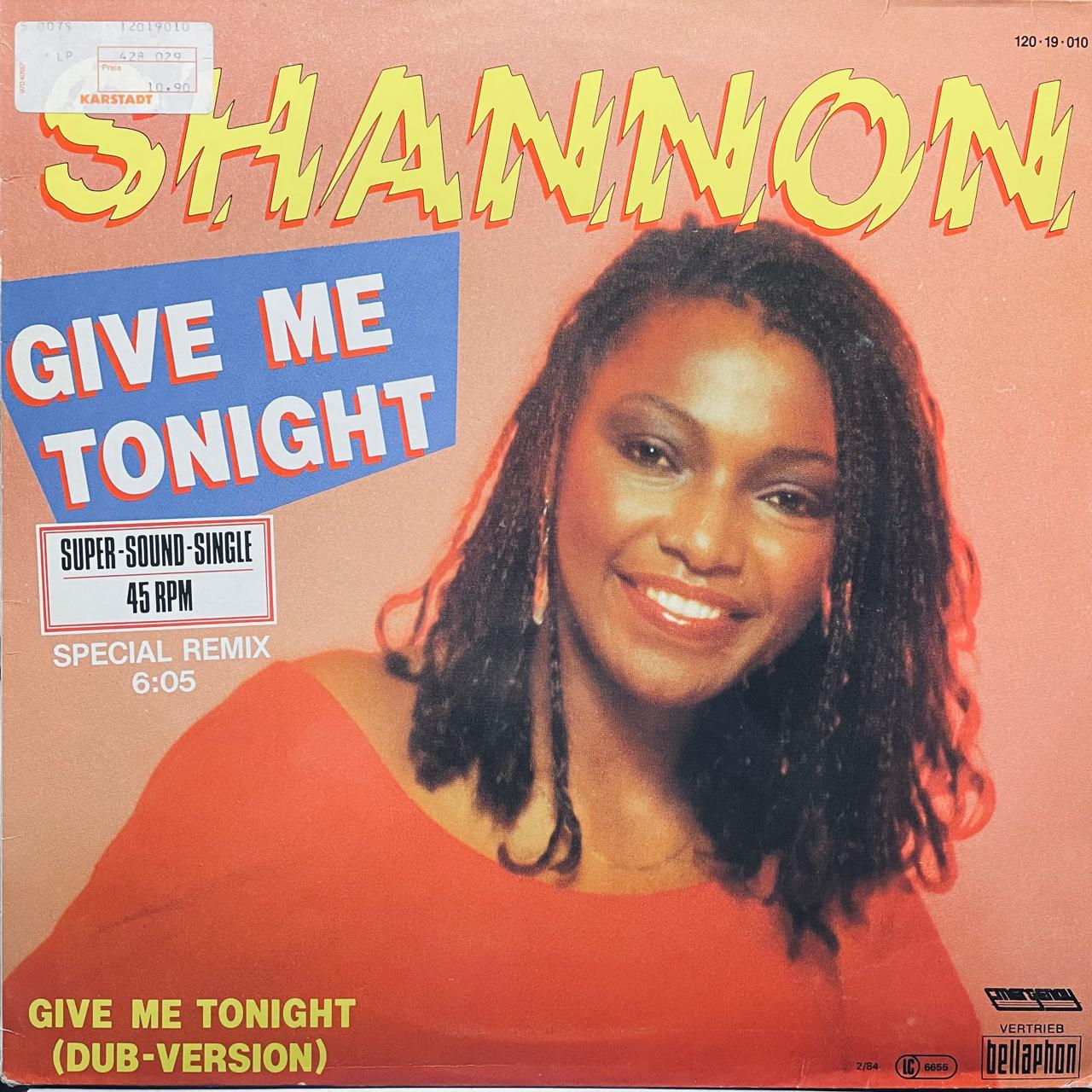 Shannon – Give Me Tonight (NM, FUNDA EX)