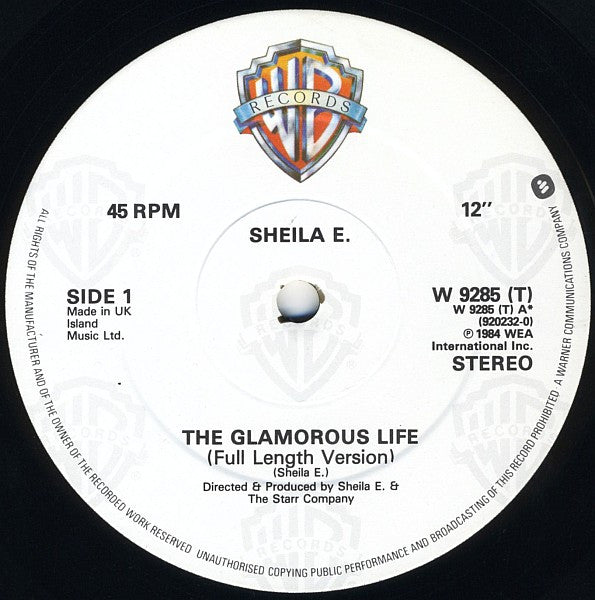 Sheila E. – The Glamorous Life (NM, FUNDA VG+)