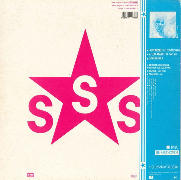 Sigue Sigue-Sputnik – Love Missile F1 - 11 (Extended Mix) (VG+) BOX29