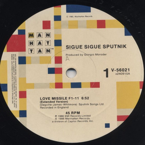 Sigue Sigue Sputnik – Love Missile F1-11 (MINT, NUEVO-SELLADO DE ÉPOCA) BOX36