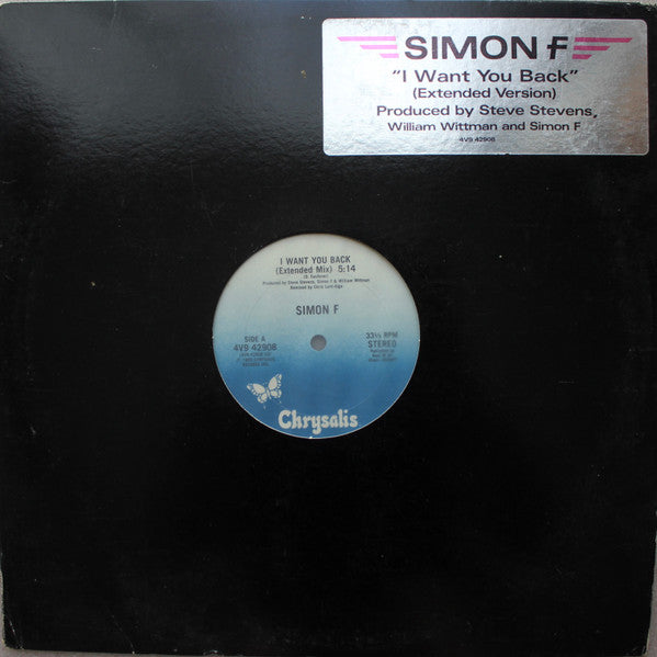 Simon F – I Want You Back (EX, Funda VG) BoxE1