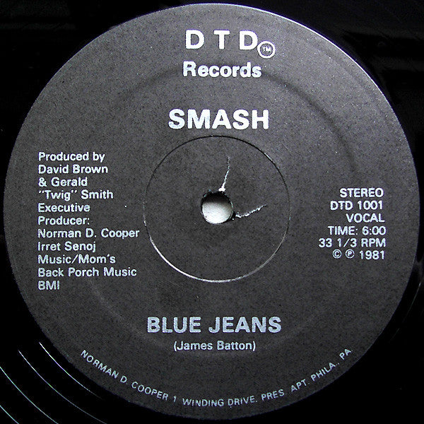 Smash – Blue Jeans (NM, Funda Generic de Sello) BoxE1