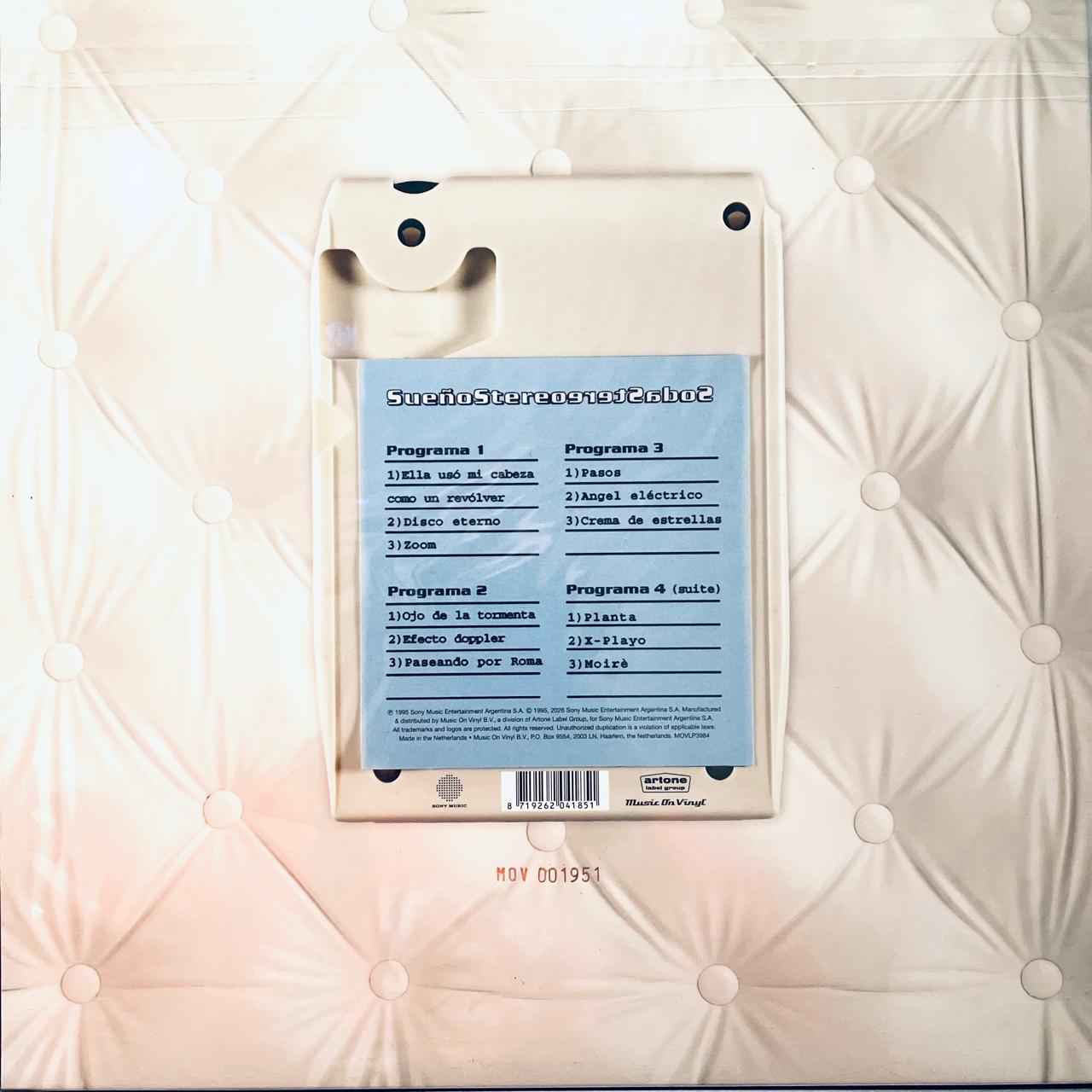 Soda Stereo – Sueño Stereo / EDICIÓN LIMITADA NUMERADA & CRYSTAL CLEAR / INCLUYE INSERT / DISCO DOBLE (NUEVO, SELLADO)