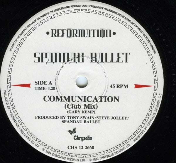 Spandau Ballet – Communication (Club Mix) (NM) BOX2