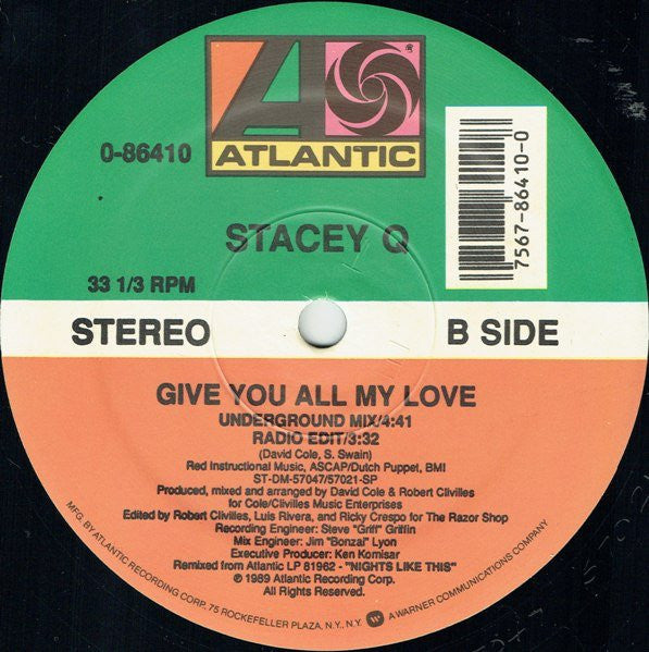 Stacey Q – Give You All My Love (NM) BOX19