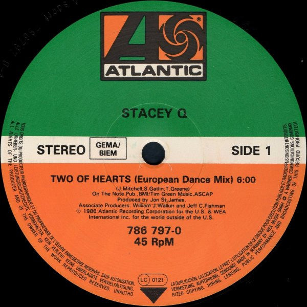 Stacey Q – Two Of Hearts [European Mix] (EX)