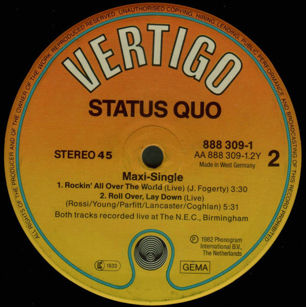 Status Quo – Dreamin' (NM, FUNDA VG+) BOX24