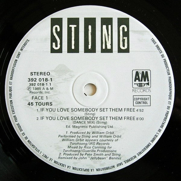 Sting – If You Love Somebody Set Them Free (EX, FUNDA VG+) BOX2