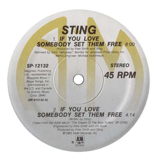 Sting – If You Love Somebody Set Them Free (NM, FUNDA VG+) BOX19