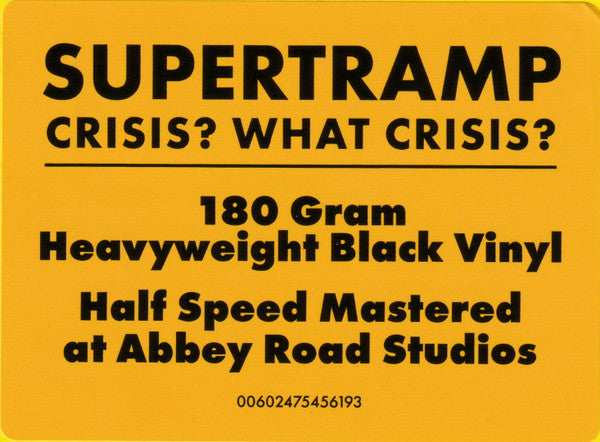 Supertramp – Crisis? What Crisis? (NUEVO, SELLADO)