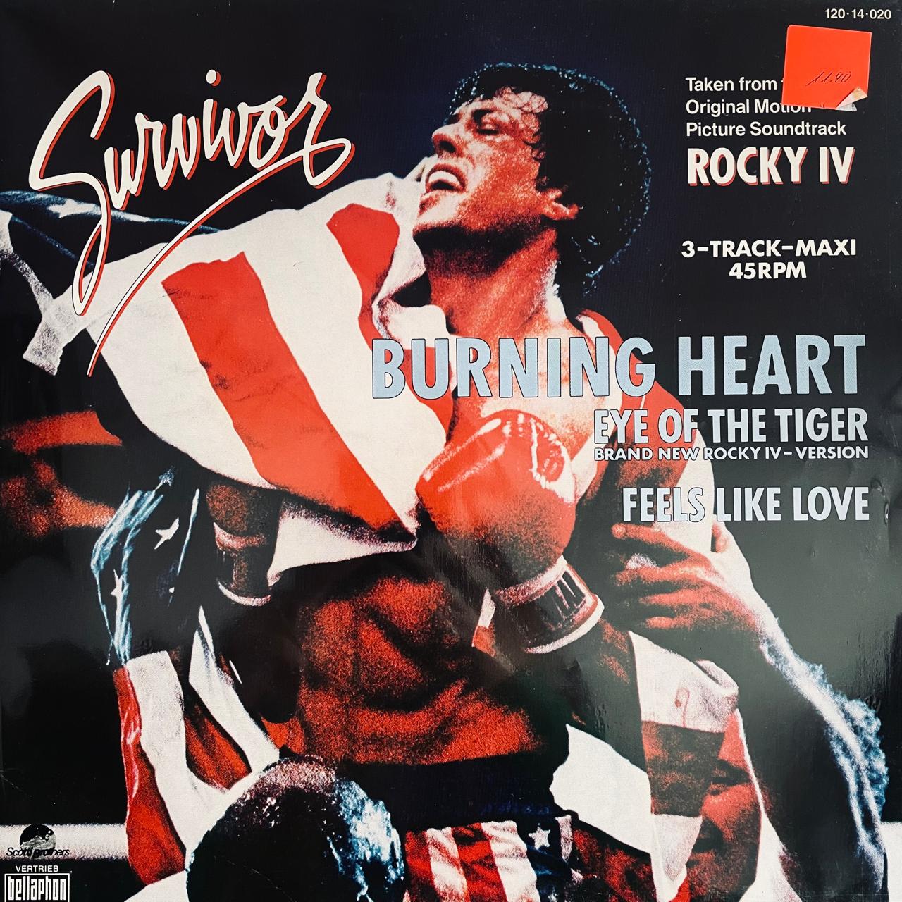 Survivor – Burning Heart, disco de vinilo, usado en estado NM
