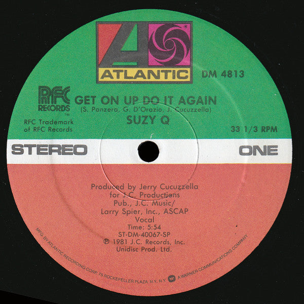 Suzy Q – Get On Up Do It Again (NM, Funda Generic de Sello) Box30