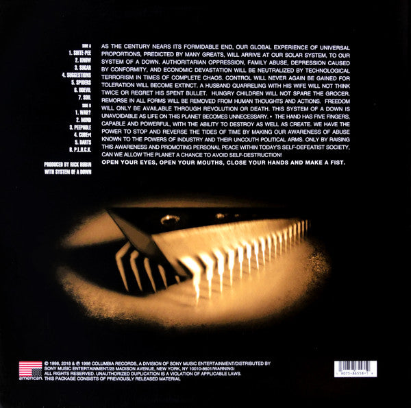 System Of A Down – System Of A Down (NUEVO, SELLADO) BOXV39
