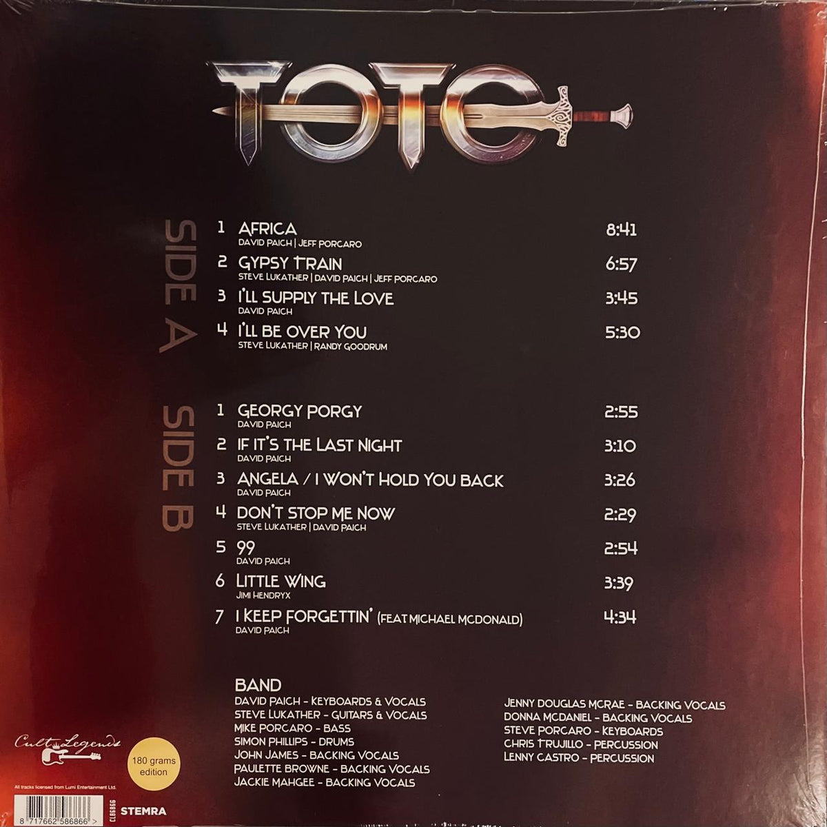 Toto – Bless The Rains 1992 (NUEVO, SELLADO)