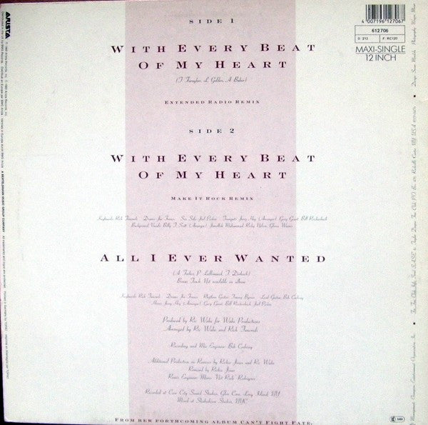 Taylor Dayne – With Every Beat Of My Heart (NM, FUNDA VG+) BOX33