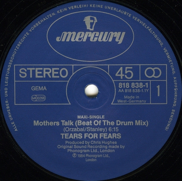 Tears For Fears – Mothers Talk (Extended Version) (NM)