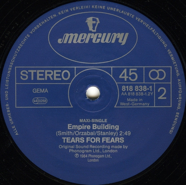 Tears For Fears – Mothers Talk (Extended Version) (NM)