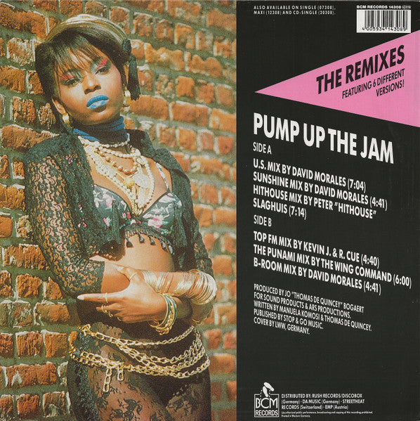 Technotronic Featuring Felly – Pump Up The Jam (The Remixes) (NM)