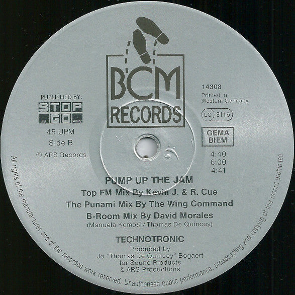 Technotronic Featuring Felly – Pump Up The Jam (The Remixes) (NM)