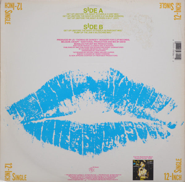 Technotronic – Get Up! (Before The Night Is Over) (NM, FUNDA VG+) BOX20