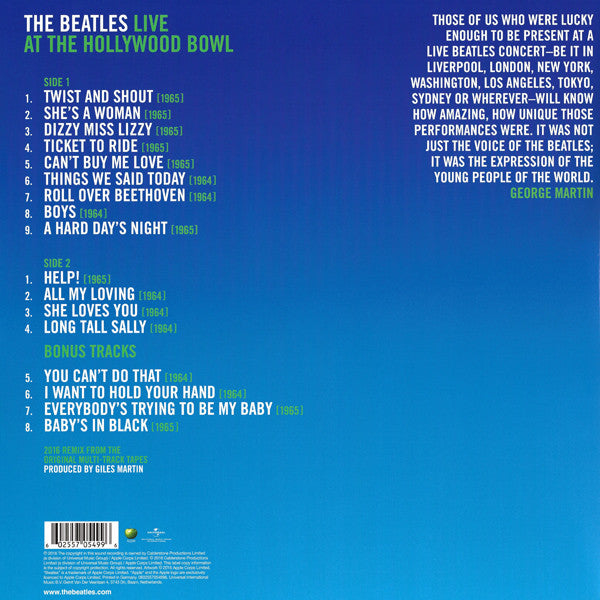 The Beatles – Live At The Hollywood Bowl (NUEVO, SELLADO) BOXV51