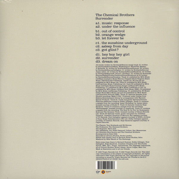 The Chemical Brothers – Surrender / DISCO DOBLE (NUEVO, SELLADO) BOXV40