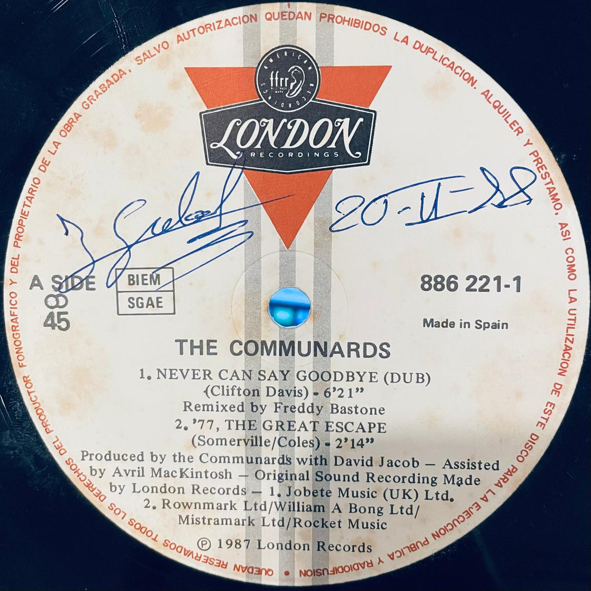 The Communards – Never Can Say Goodbye (Remix) (EX, FUNDA VG+) BOX16