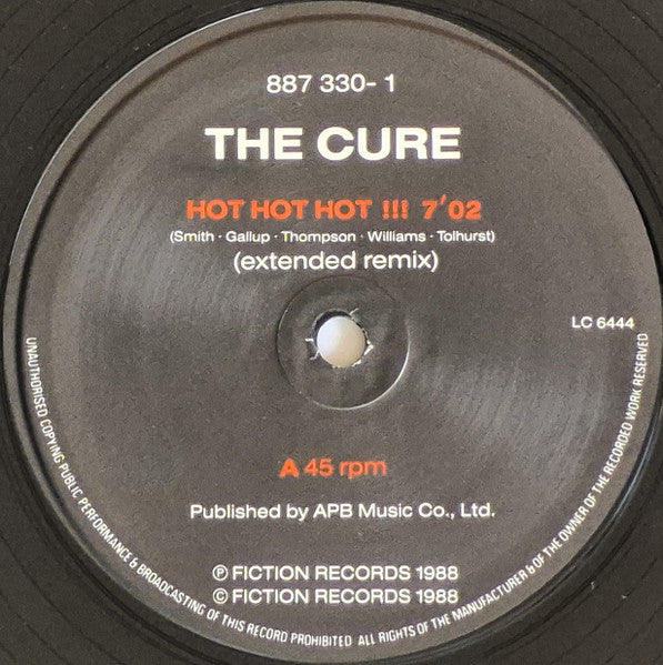The Cure – Hot Hot Hot !!! (NM, FUNDA VG+)